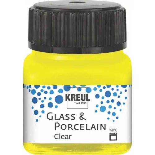 Kreul Barva na sklo a porcelán  clear 20 ml ŽLUTÁ