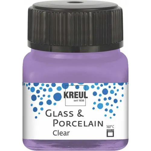 Kreul Barva na sklo a porcelán  clear 20 ml LILA