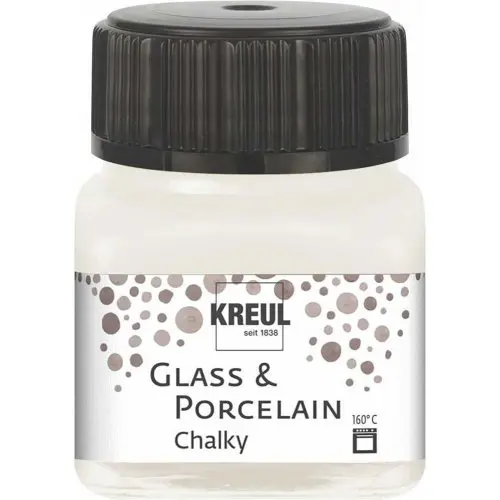 Kreul Barva na sklo a porcelán  CHALKY 20 ml BÍLÁ BAVLNA