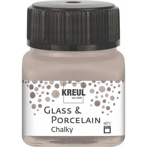 Kreul Barva na sklo a porcelán CHALKY 20 ml NOBLESNÍ NUGÁTOVÁ
