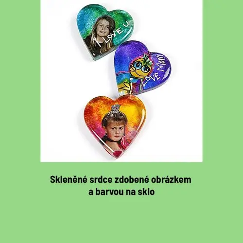Creative SKLENĚNÉ SRDCE PRŮHLEDNÉ 10 x 9 cm