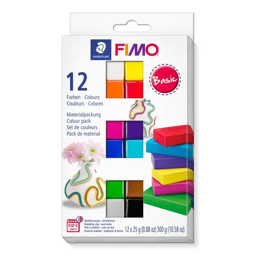 Staedtler FIMO Soft sada 12 barev 25g Basic - 1 ks