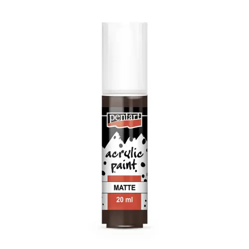 Pentart Akrylová barva matná PENTART 20 ml TMAVĚ HNĚDÁ