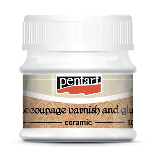 Pentart Lepidlo a lak Decoupage na keramiku PENTART 50 ml