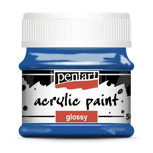 Pentart Akrylová barva lesklá PENTART 50 ml MODRÁ