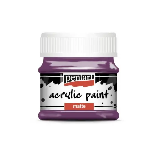 Pentart Akrylová barva matná PENTART 50 ml PURPUROVÁ