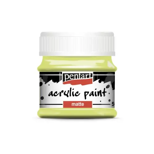 Pentart Akrylová barva matná PENTART 50 ml LIMETKOVÁ