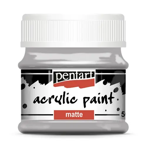 Pentart Akrylová barva matná PENTART 50 ml ŠEDÁ