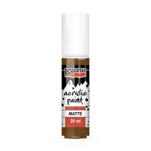 Pentart Akrylová barva matná PENTART 20 ml KAŠTANOVÁ