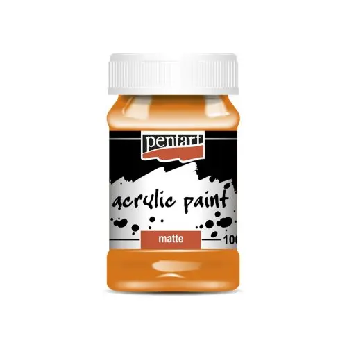 Pentart Akrylová barva matná PENTART 100 ml ORANŽOVÁ
