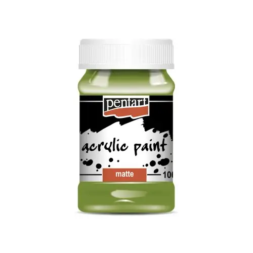 Pentart Akrylová barva matná PENTART 100 ml OLIVOVÁ