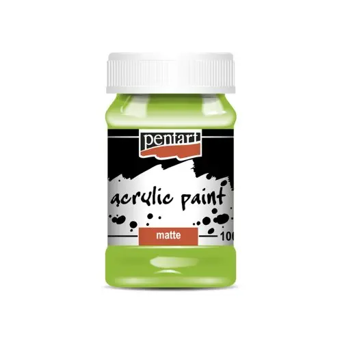 Pentart Akrylová barva matná PENTART 100 ml ZELENÁ JABLKO