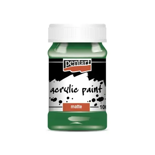 Pentart Akrylová barva matná PENTART 100 ml ZELENÁ
