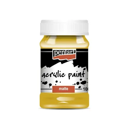 Pentart Akrylová barva matná PENTART 100 ml OKROVÁ