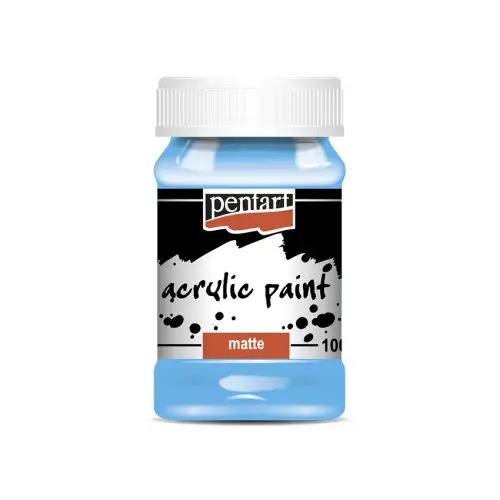 Pentart Akrylová barva matná PENTART 100 ml SVĚTLÁ MODRÁ