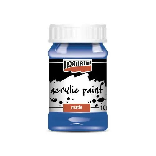 Pentart Akrylová barva matná PENTART 100 ml MODRÁ