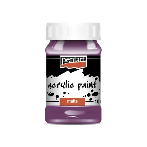 Pentart Akrylová barva matná PENTART 100 ml PURPUROVÁ