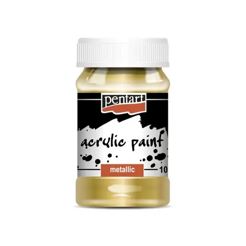 Pentart Akrylová barva metalická PENTART 100 ml ZLATÁ