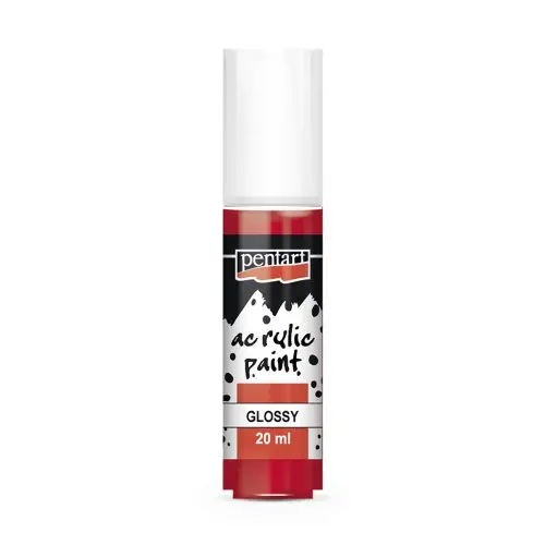 Pentart Akrylová barva lesklá PENTART 20 ml ČERVENÁ