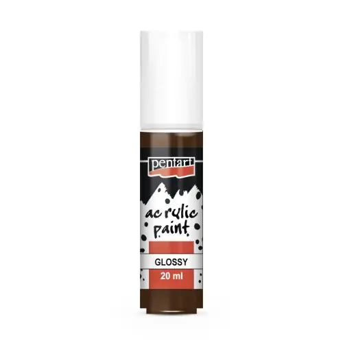 Pentart Akrylová barva lesklá PENTART 20 ml TMAVÁ HNĚDÁ