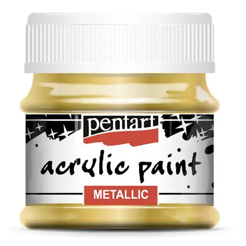 Pentart Akrylová barva metalická PENTART 50 ml ZLATÁ