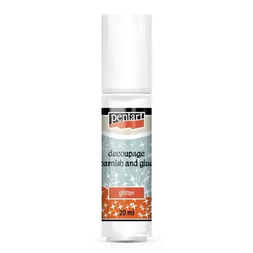 Pentart Lepidlový lak na decoupage Glitter PENTART 20 ml