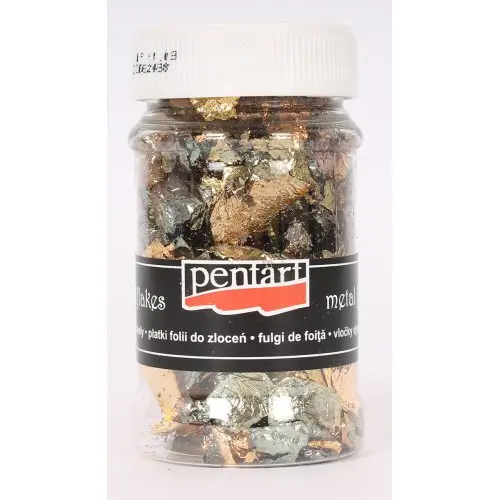 Pentart Vločky metalické PENTART 1 g vzor M6