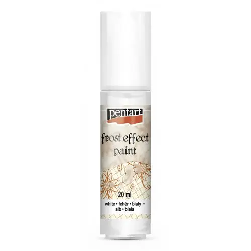 Pentart Barva ledový efekt na sklo PENTART 20 ml BÍLÁ