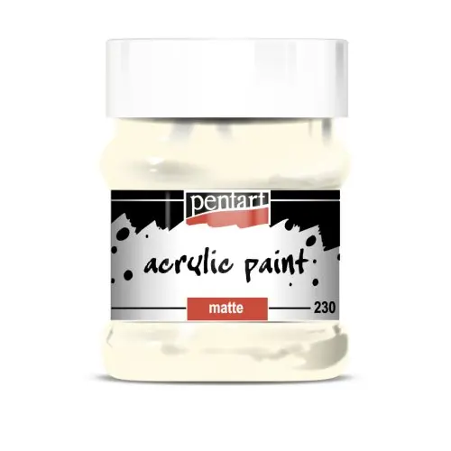 Pentart Akrylová barva matná PENTART 230 ml SLONOVINOVÁ