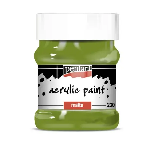 Pentart Akrylová barva matná PENTART 230 ml OLIVOVÁ