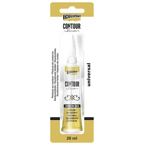 Pentart Konturovací liner metalický PENTART 20 ml SPARKLING ZLATÁ