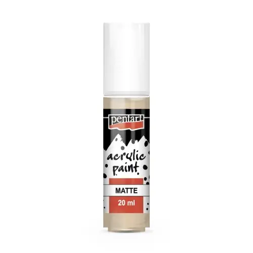 Pentart Akrylová barva matná PENTART 20 ml SVĚTLÁ ORANŽOVÁ