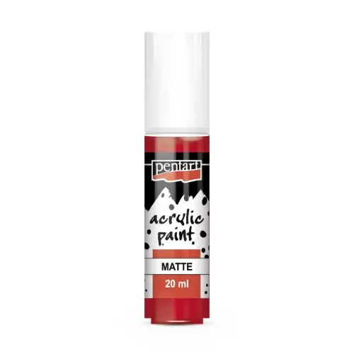 Pentart Akrylová barva matná PENTART 20 ml LIPSTICK ČERVENÁ