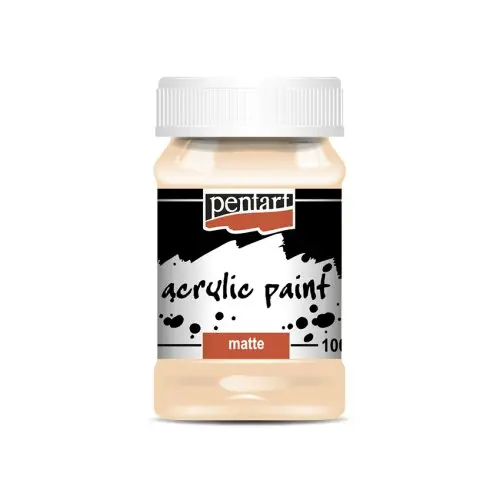 Pentart Akrylová barva matná PENTART 100 ml SVĚTLÁ ORANŽOVÁ