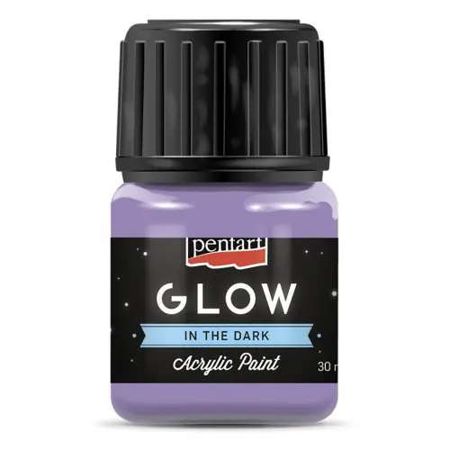 Pentart Akrylová barva svítící ve tmě PENTART 30 ml LILA