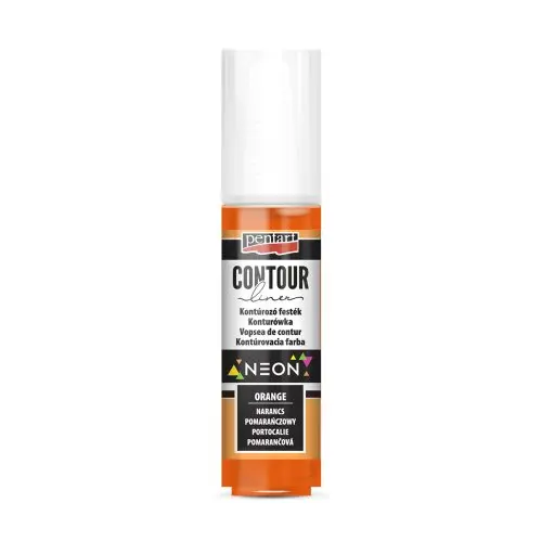 PENTART konturovací barva neon 20ml oranžová - 1 ks