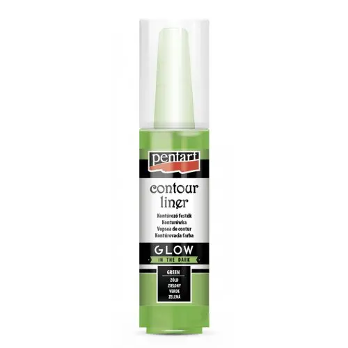 Pentart Konturovací liner svítící ve tmě PENTART 20 ml ZELENÁ