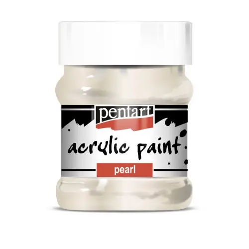 Pentart Akrylová barva perleťová PENTART 230 ml BÍLÁ