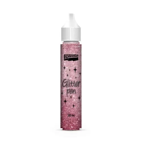 Pentart Glitrový pen PENTART 30 ml ČERVENÁ
