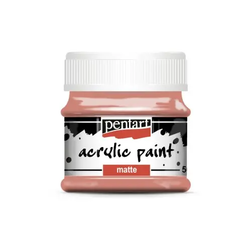 Pentart Akrylová barva matná PENTART 50 ml KORÁLOVÁ
