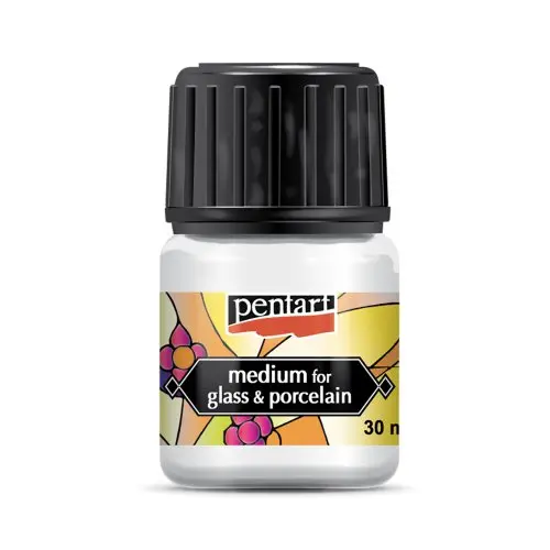 Pentart Médium pro barvy na sklo a porcelán PENTART 30 ml