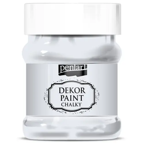 Pentart Křídová a dekorační barva PENTART 230 ml TLUMENÁ BÍLÁ