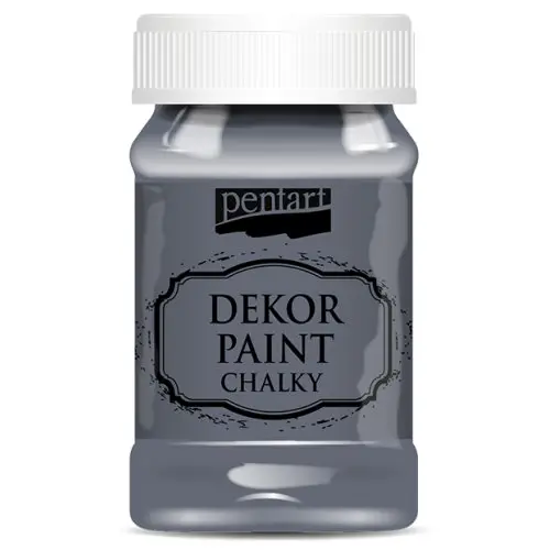 Pentart Křídová a dekorační barva PENTART 100 ml GRAFITOVÁ ŠEDÁ
