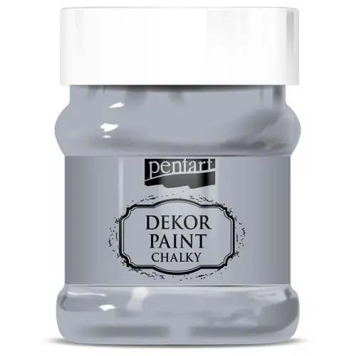 Pentart Křídová a dekorační barva PENTART 230 ml ŠEDÁ
