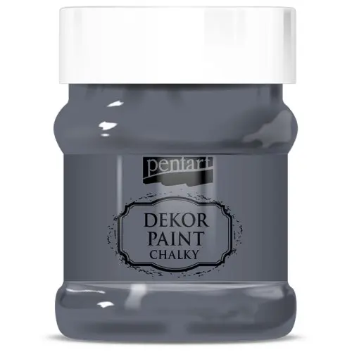 Pentart Křídová a dekorační barva PENTART 230 ml GRAFITOVÁ ŠEDÁ