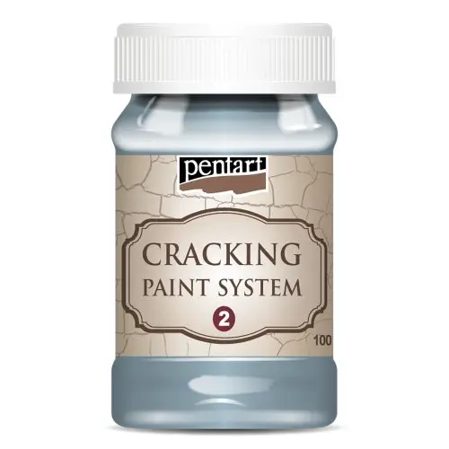 Pentart Krakelovací barva 100 ml KOMPONENT 2 COUNTRY MODRÁ