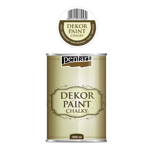 Pentart Křídová a dekorační barva PENTART 1000 ml SLONOVINOVÁ