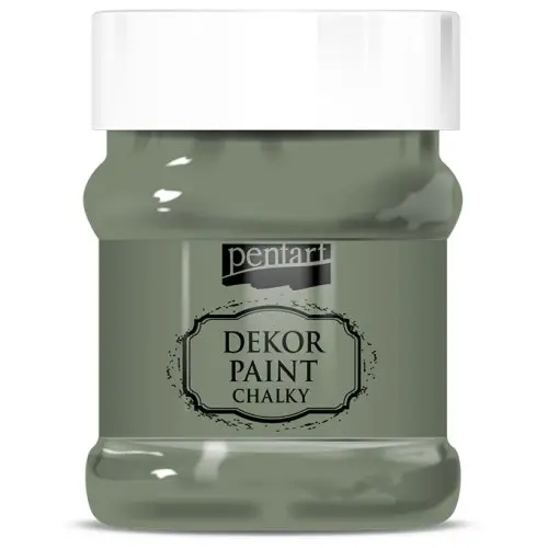 Pentart Křídová a dekorační barva PENTART 230 ml KHAKI ZELENÁ