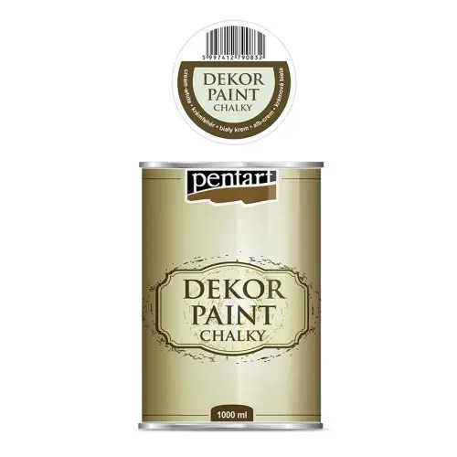 Pentart Křídová a dekorační barva PENTART 1000 ml KRÉMOVÁ