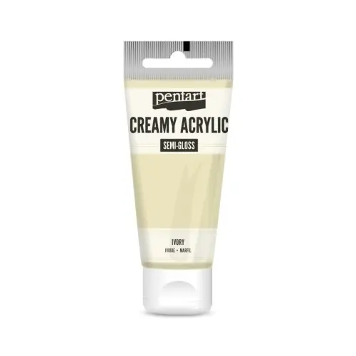 Pentart Krémová akrylová barva pololesklá PENTART 60 ml SLONOVINOVÁ
